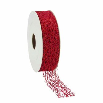 Weblint 2.5 cm breed rood glitter