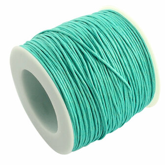 Waxkoord 1 mm mint 6 meter 