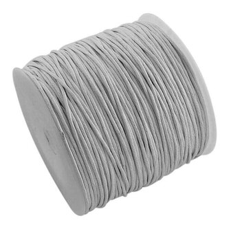 Waxkoord 1 mm grijs 6 meter 