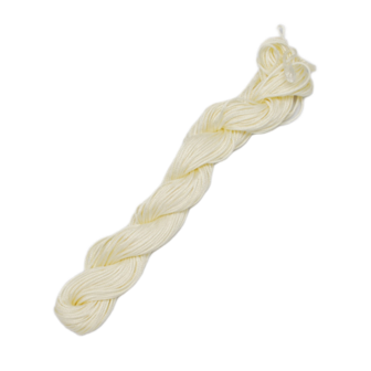 Nylon koord geweven 2 mm warm ivoor