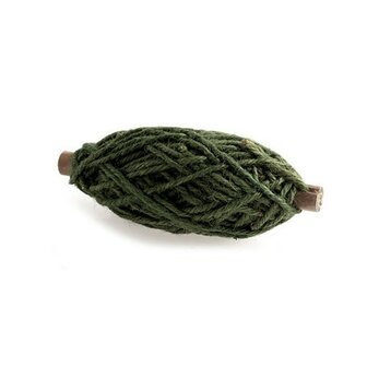 Jute touw donker groen 3.5 mm dik 