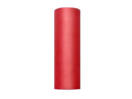 15 cm tule lint rood