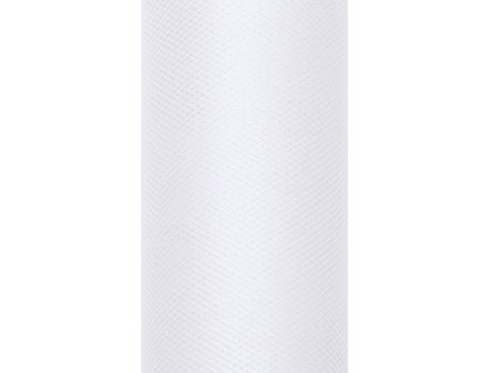 8 cm Tule lint Wit