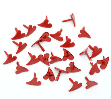 10 splitpennen hartje rood