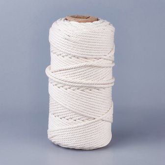 Macram&eacute; touw 4 mm 100 meter spoel