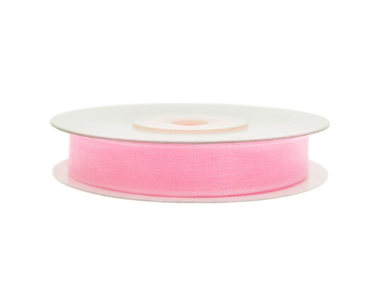 Organza lint 3 mm roze