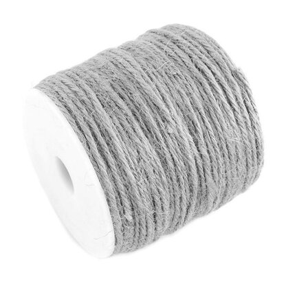 Macrame touw hennep grijs 2 mm dikte