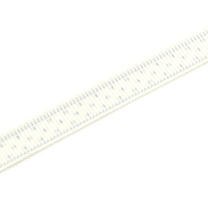 Grosgrain lint 1 cm ivoor met streep en sterren 5 meter