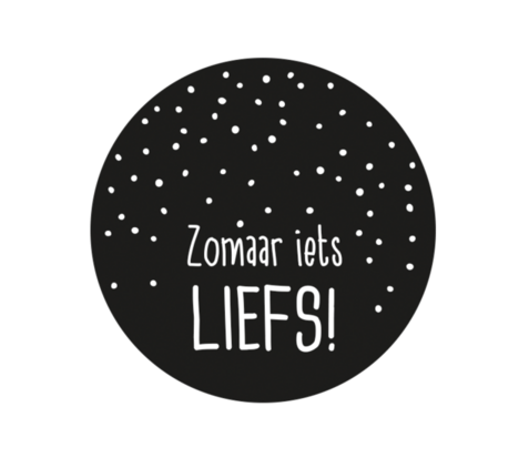 Ronde stickers zomaar iets liefs 10 stuks