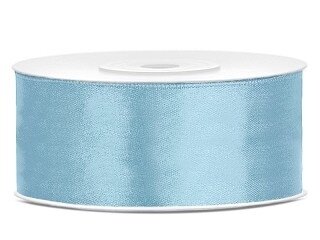 Satijn lint 25 mm Licht blauw