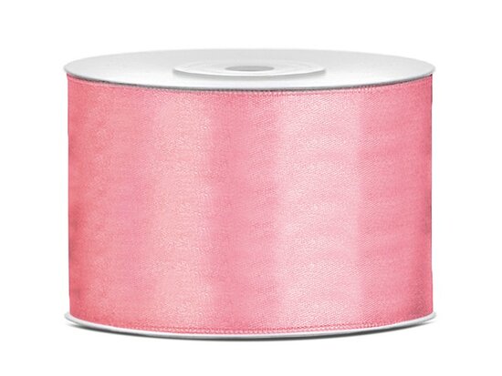 Satijn lint 50 mm oud roze