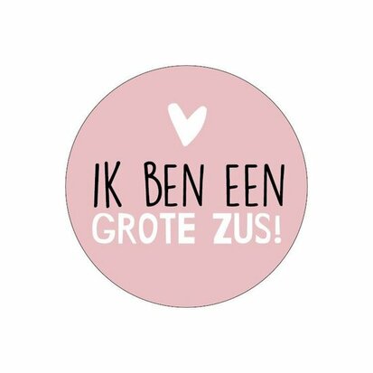 Stickers ik ben een grote zus ! 10 stuks