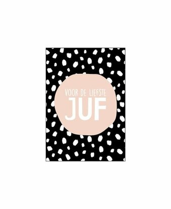 Kaartje voor de liefste juf