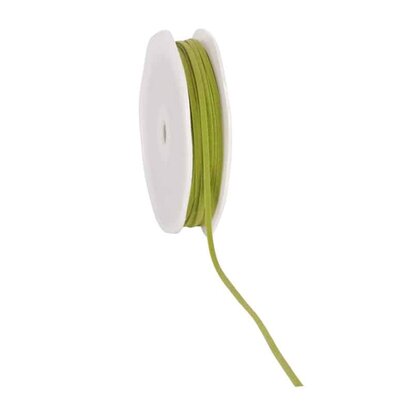 Suede koord 3 mm lente groen 25 meter rol