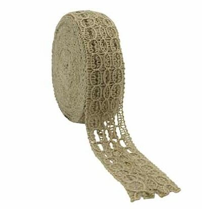 Jute lint deluxe 3 cm breed 5 meter 