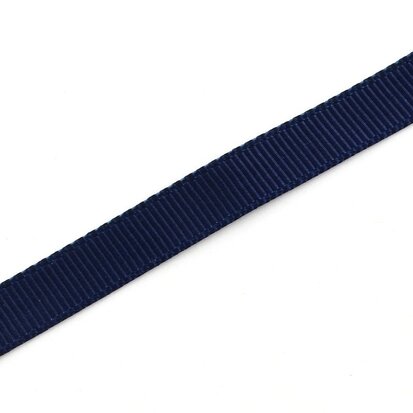 4.95 meter Grosgrain lint 1 cm donker blauw met streep en sterren