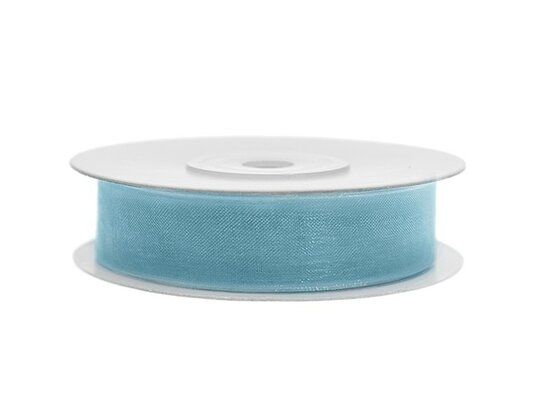 Organza lint 6 mm licht blauw 