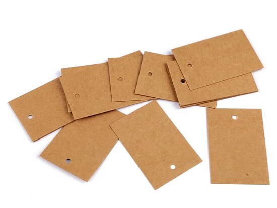 Label kraft 4 x 6 cm 10 stuks