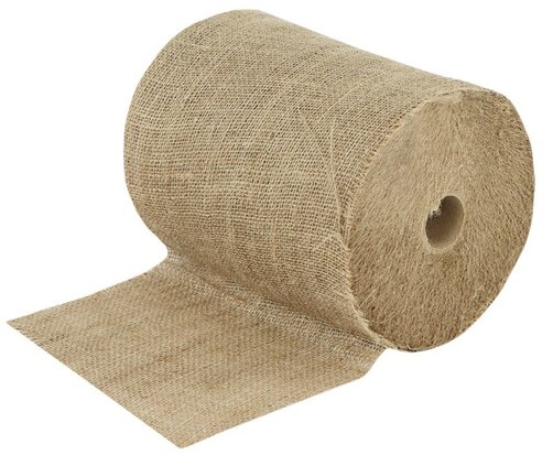 Jute lint naturel 10 cm breed per meter