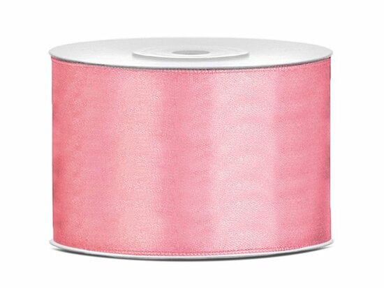 Satijn lint 50 mm oud roze 6 meter 