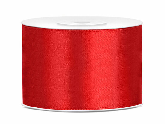 Satijn lint 50 mm rood 6 meter 