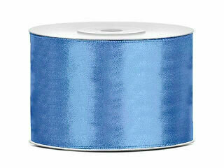 Satijn lint 50 mm vintage blauw 6 meter 