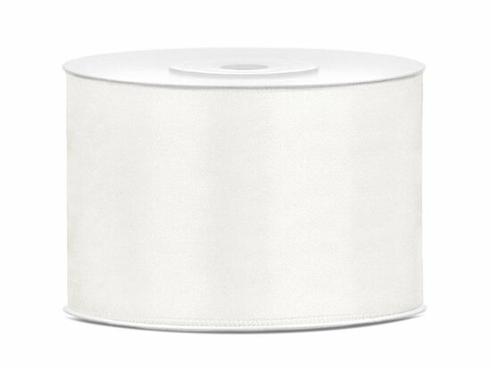 Satijn lint 50 mm ivoor 2 meter 