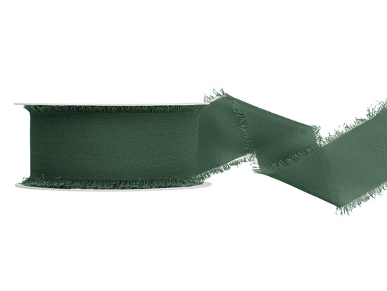 Chiffon lint 4 cm breed vintage groen