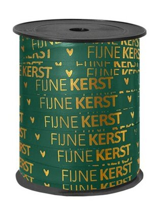 Krullint fijne kerst groen goud 10 meter