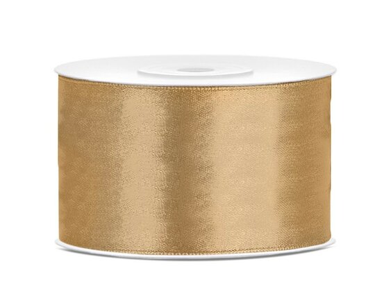 Satijn lint 38 mm antiek bruin