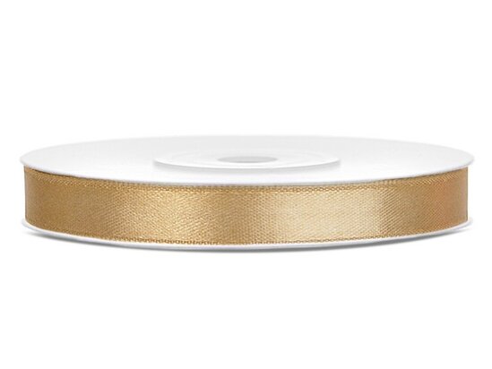 Satijn lint 6 mm antiek bruin