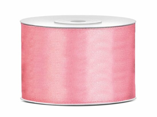 Satijn lint 50 mm oud roze 2 meter 
