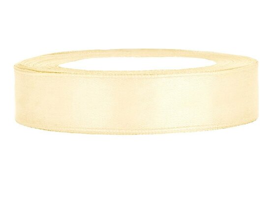 Satijn lint 1 cm donker ivoor