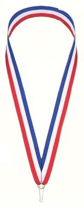 Medaille lint nederland rood wit blauw met haakje