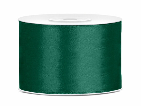Satijn lint 50 mm donker groen 2 meter 