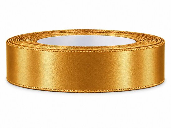 Satijn lint 2 cm breed goud