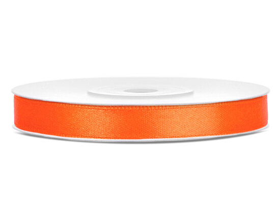 Satijn lint 6 mm Oranje