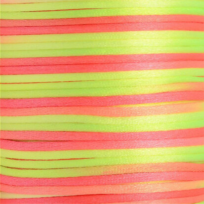 Satijnkoord 2 mm geel oranje