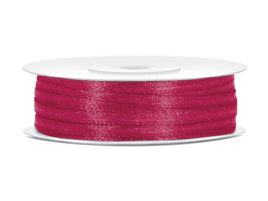 50 meter satijn lint 3 mm cerise