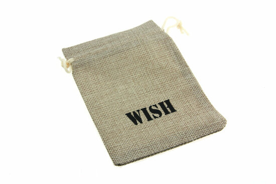 Jute zakjes wish 9.5 x 13.5 cm