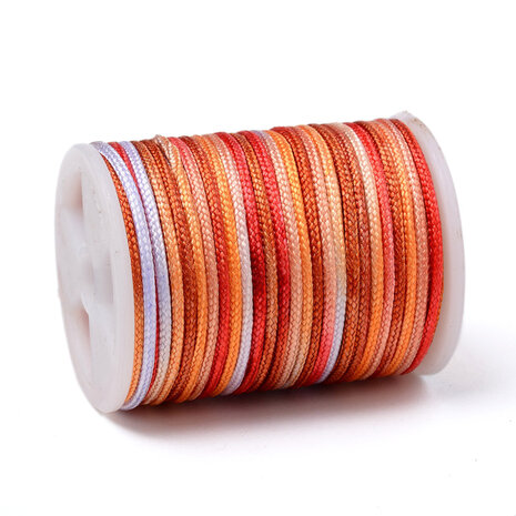 Polyester koord 1.5 mm dikte kleurverloop NR 9