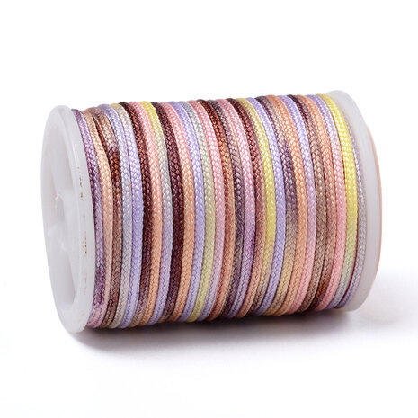 Polyester koord 1.5 mm dikte kleurverloop NR 12