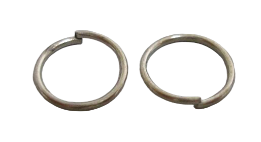 Metalen ringetjes (jumpring) 8 mm, 0.7 mm dikte prijs per 10 ringetjes.
