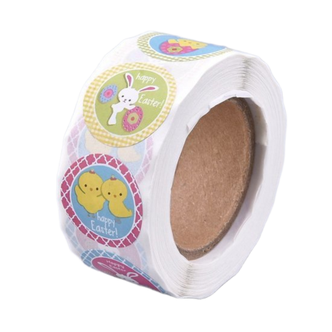 Ronde stickers pasen mix 10 stuks