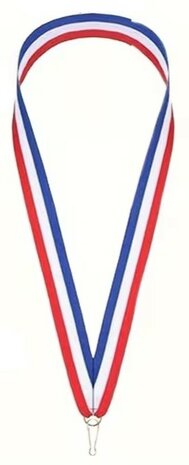Medaille lint nederland rood wit blauw met haakje