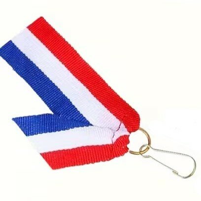 Medaille lint nederland rood wit blauw met haakje
