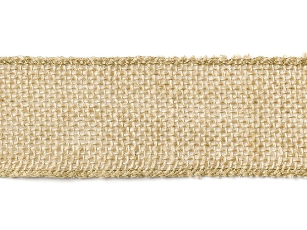 Jute lint 5 cm breed 5 meter rol extra kwaliteit 1