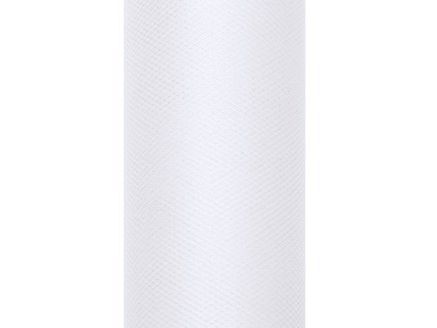 8 cm Tule lint Wit