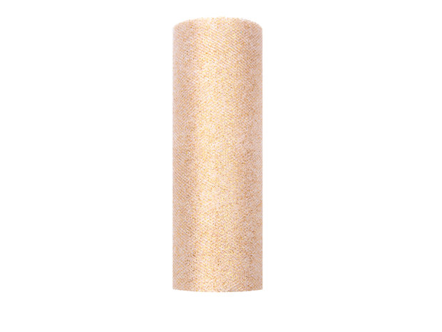 15 cm Tule lint goud glitter