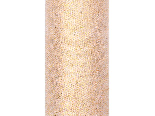 15 cm Tule lint goud glitter